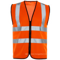 Yellow High visibility safety vest with reflective stripes